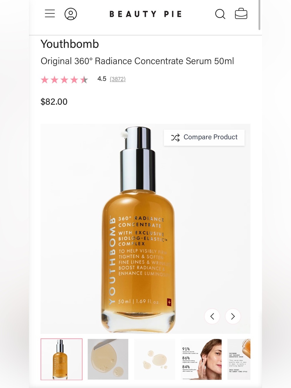 Youthbomb Original 360° Radiance Concentrate Serum 50ml